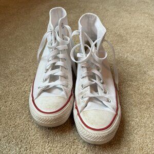 Converse High Top - Chuck Taylor All Star (White, Women's Size 7.5)